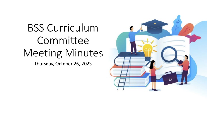 bss curriculum committee meeting minutes thursday