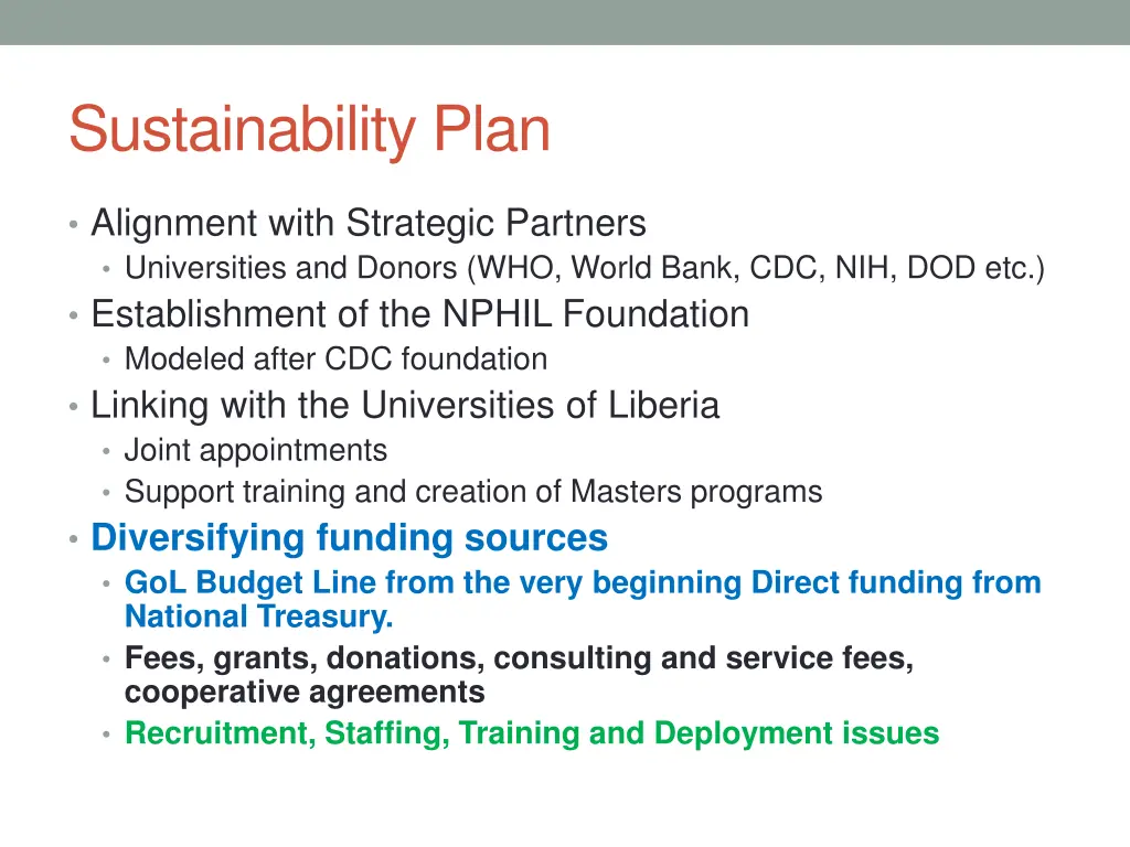 sustainability plan