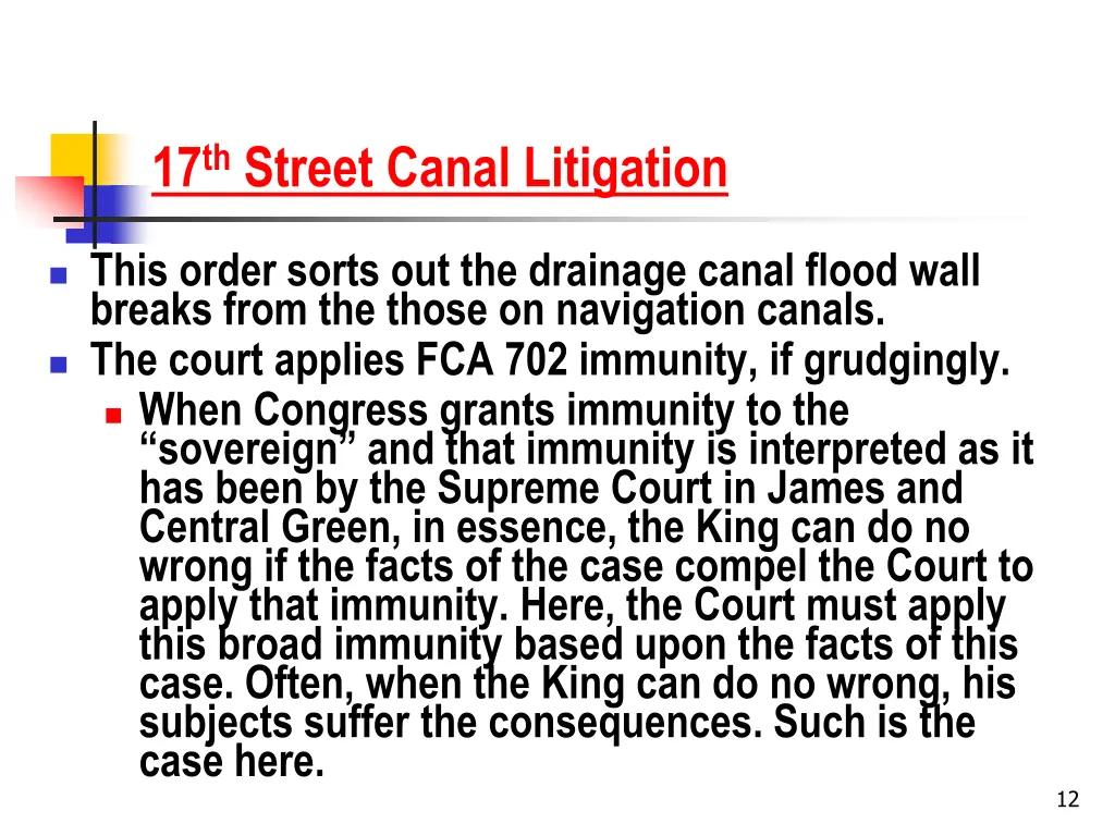 17 th street canal litigation