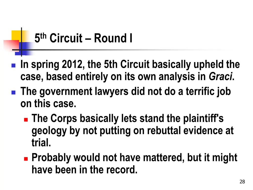 5 th circuit round i