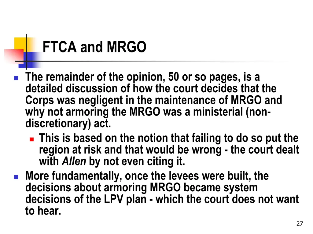 ftca and mrgo