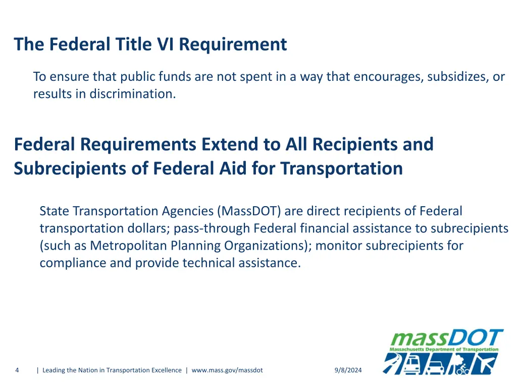 the federal title vi requirement