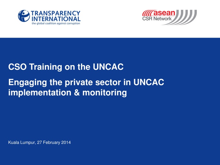 cso training on the uncac