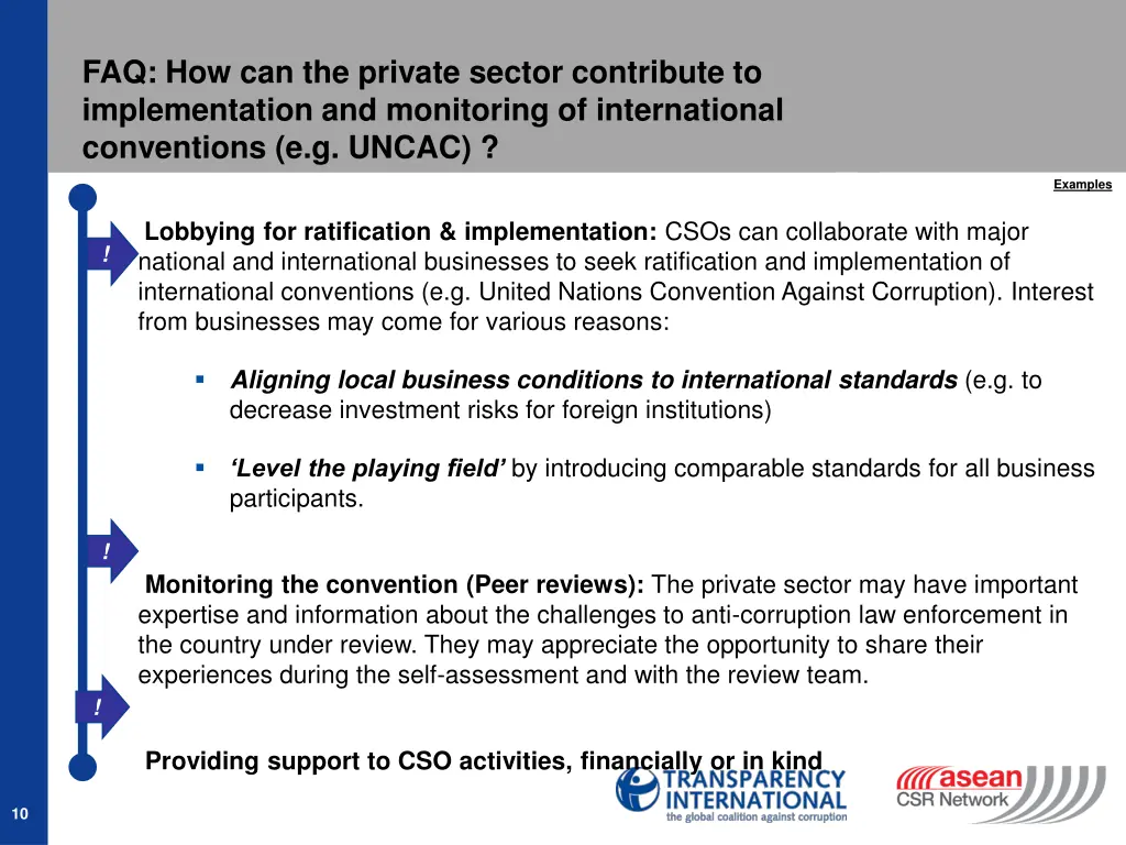 faq how can the private sector contribute