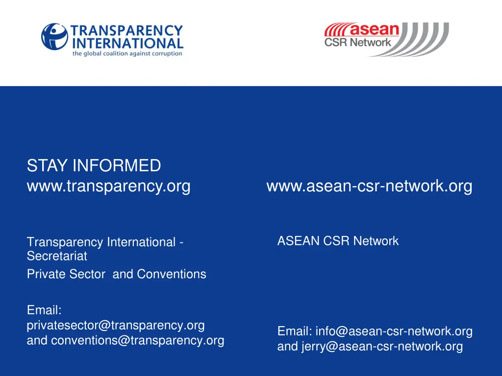 stay informed www transparency org