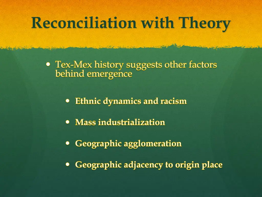 reconciliation with theory 1