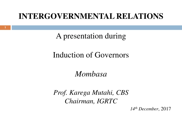 intergovernmental relations