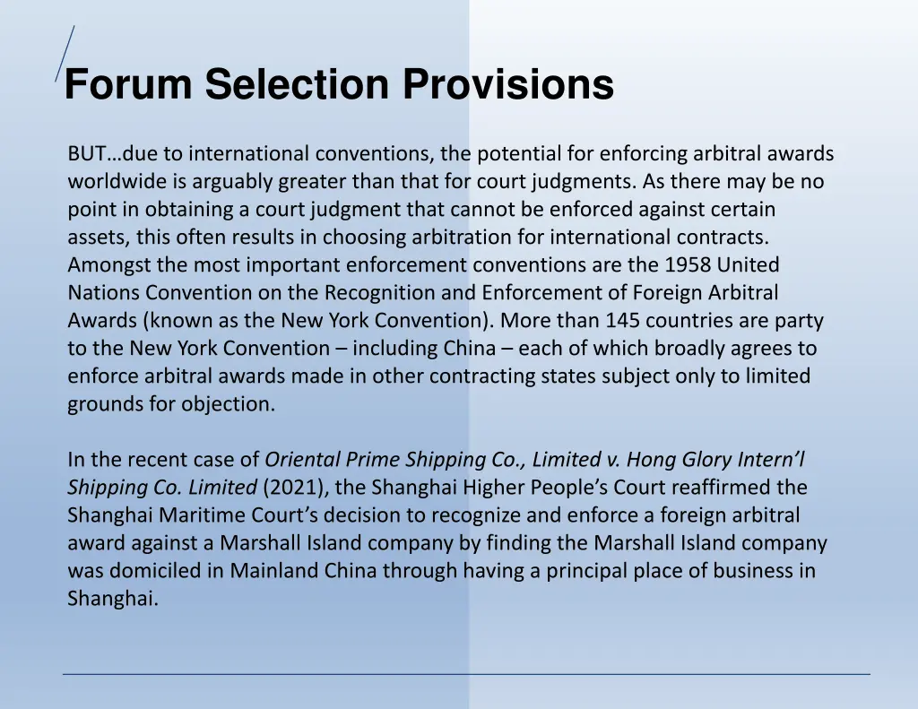 forum selection provisions 2