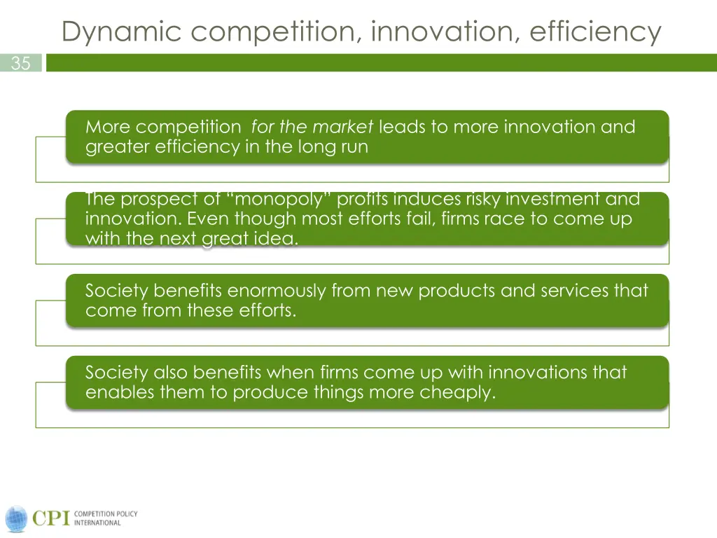 dynamic competition innovation efficiency