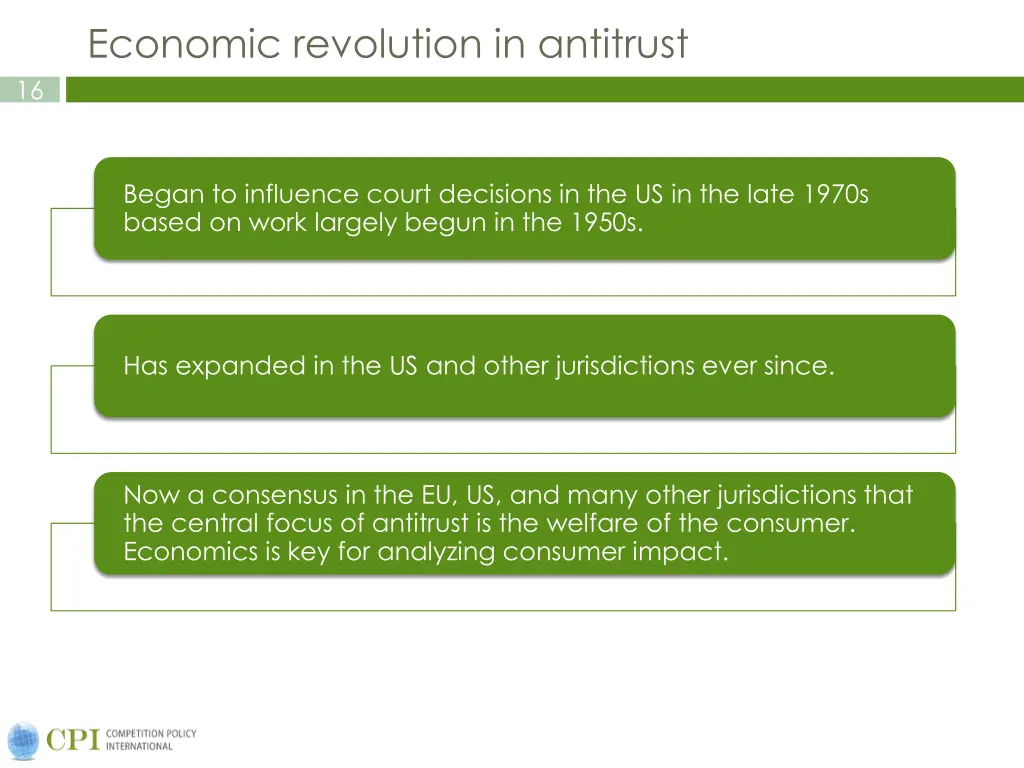 economic revolution in antitrust