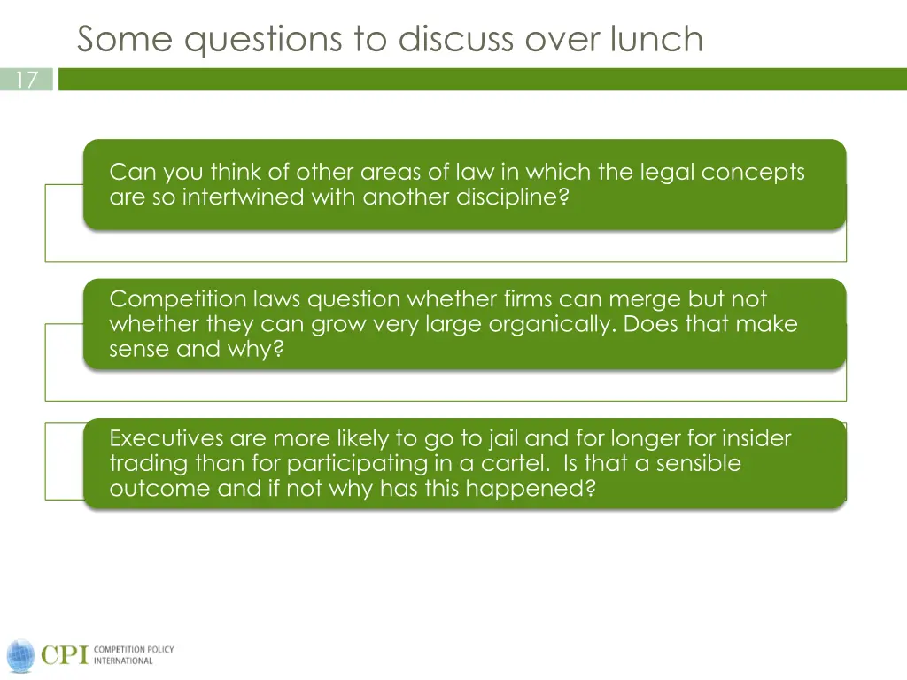 some questions to discuss over lunch