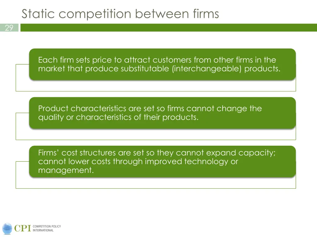 static competition between firms