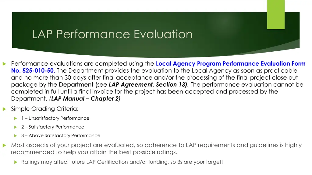 lap performance evaluation