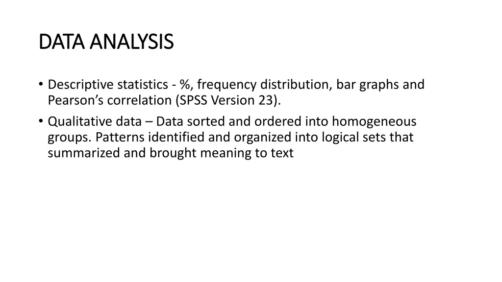 data analysis data analysis