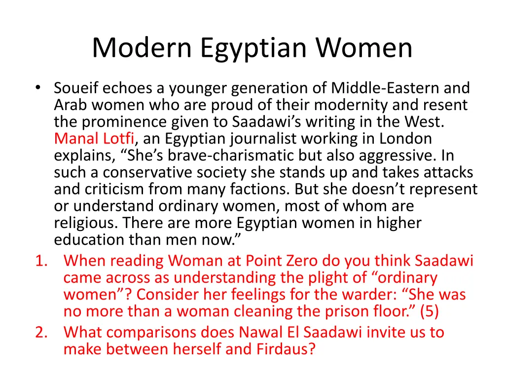 modern egyptian women