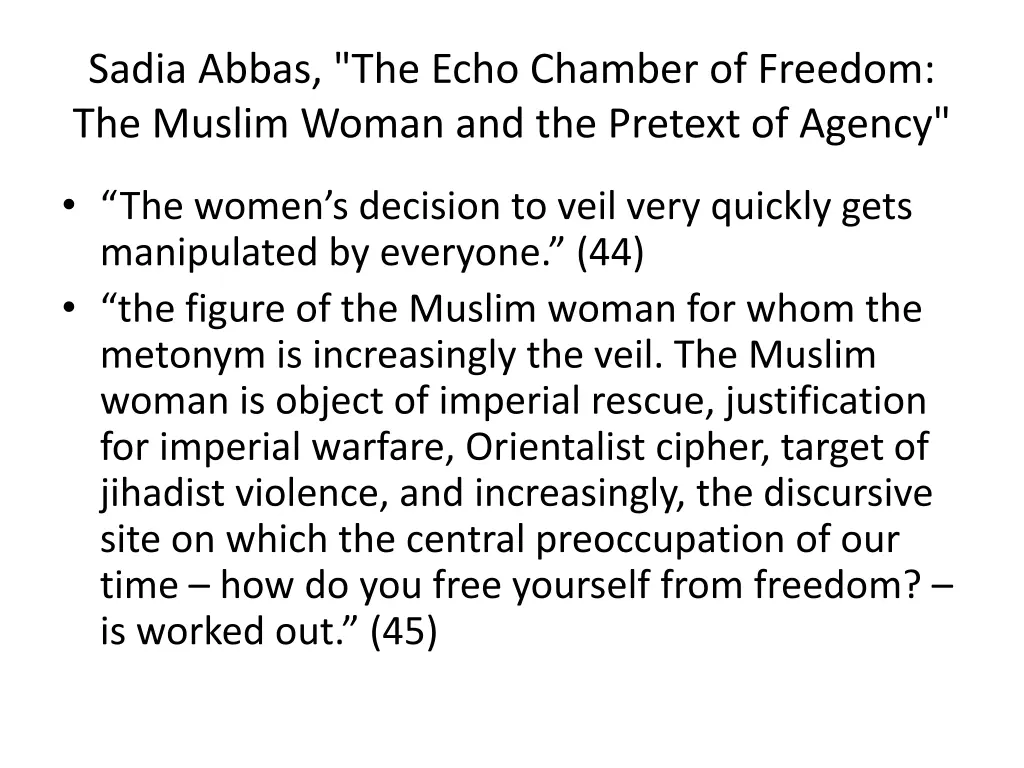 sadia abbas the echo chamber of freedom