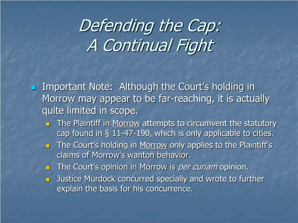 defending the cap a continual fight 2