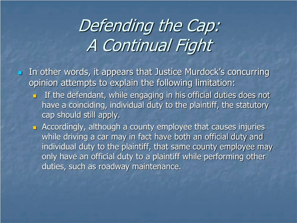 defending the cap a continual fight 4