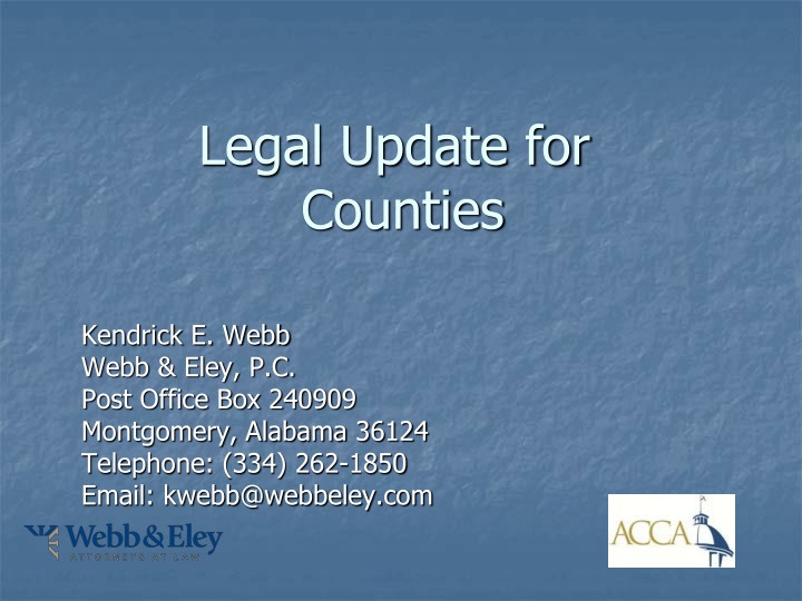 legal update for counties