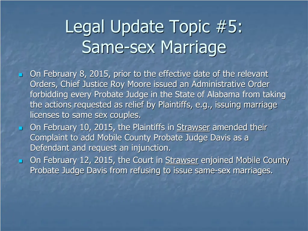 legal update topic 5 same sex marriage 1