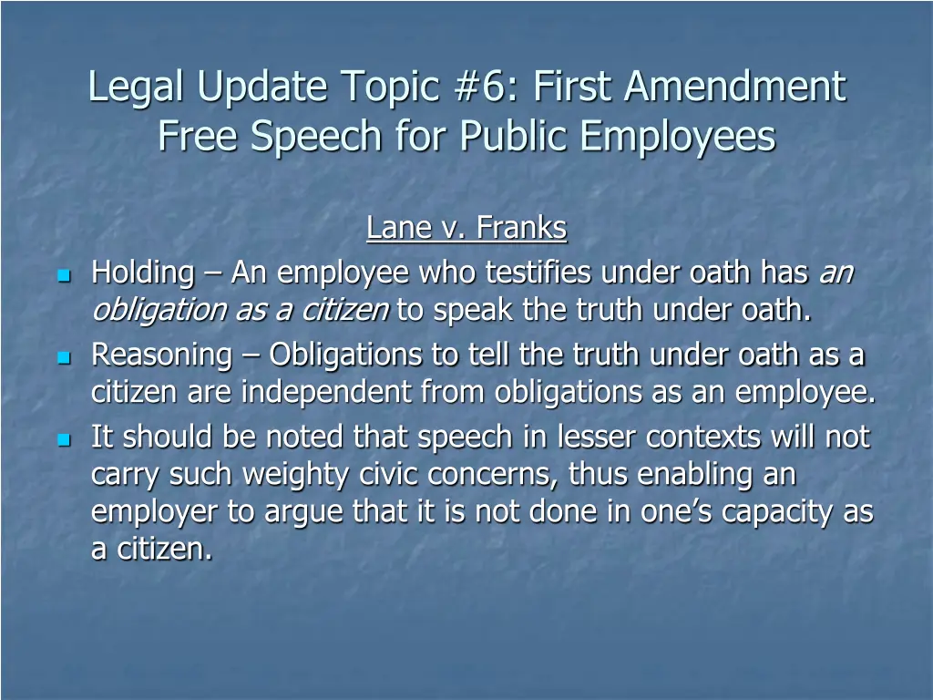 legal update topic 6 first amendment free speech 3