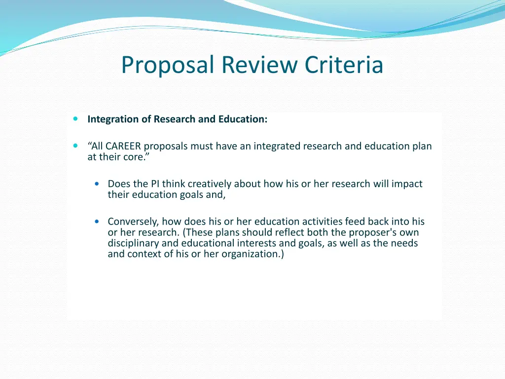 proposal review criteria 3