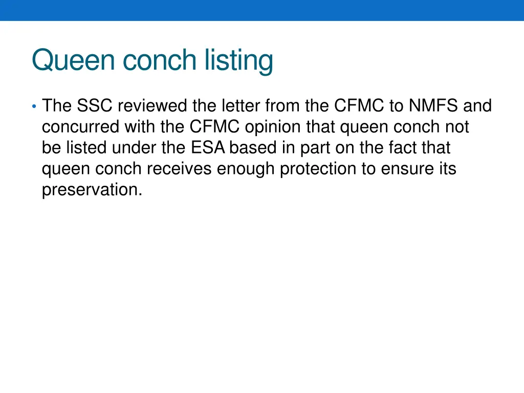 queen conch listing