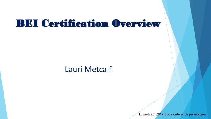 bei certification overview bei certification