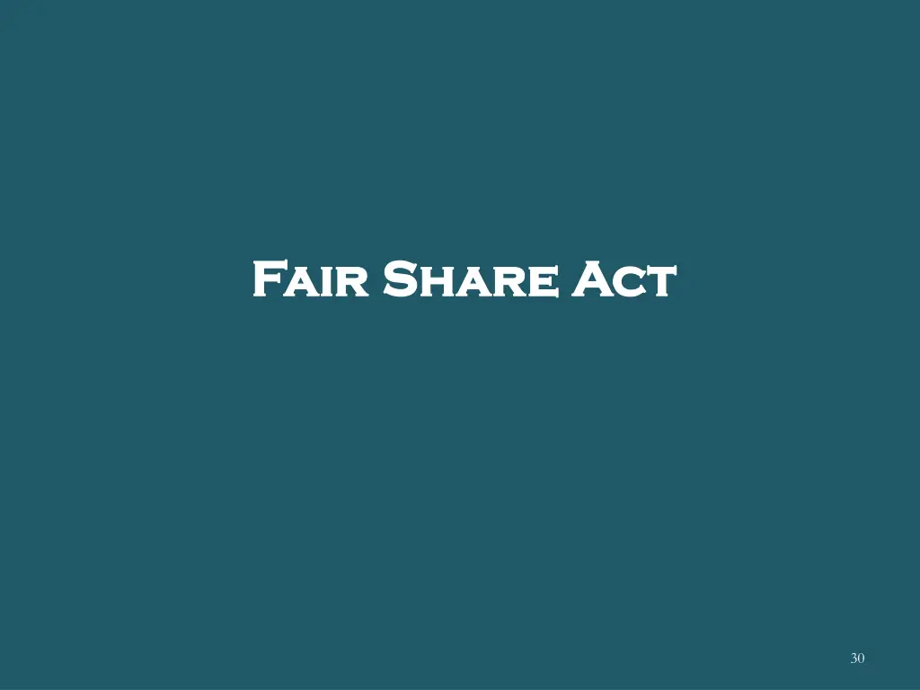 fair share act fair share act