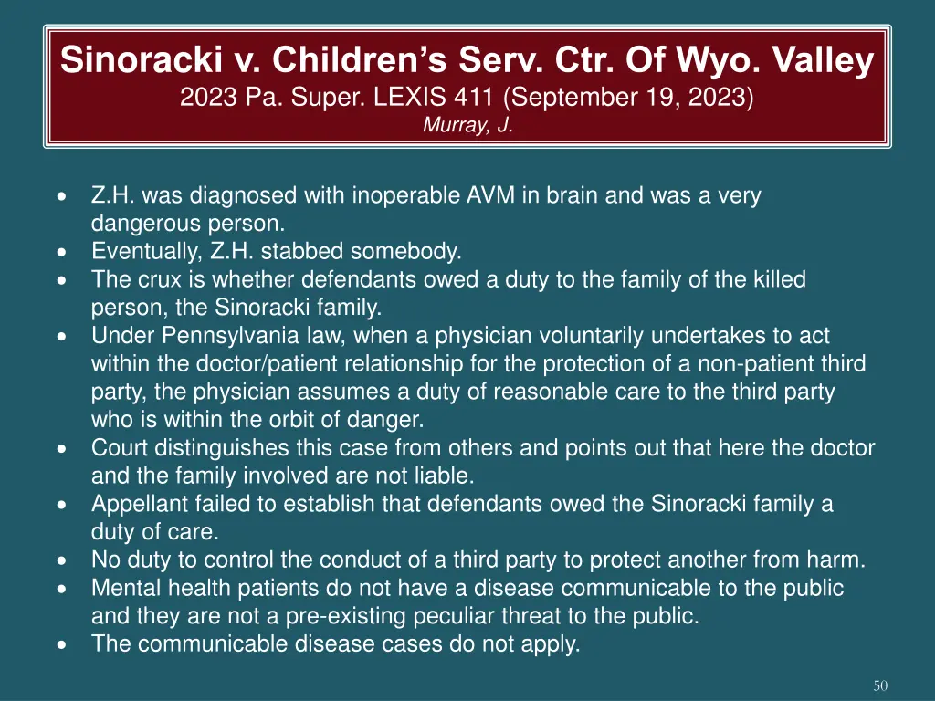 sinoracki v children s serv ctr of wyo valley