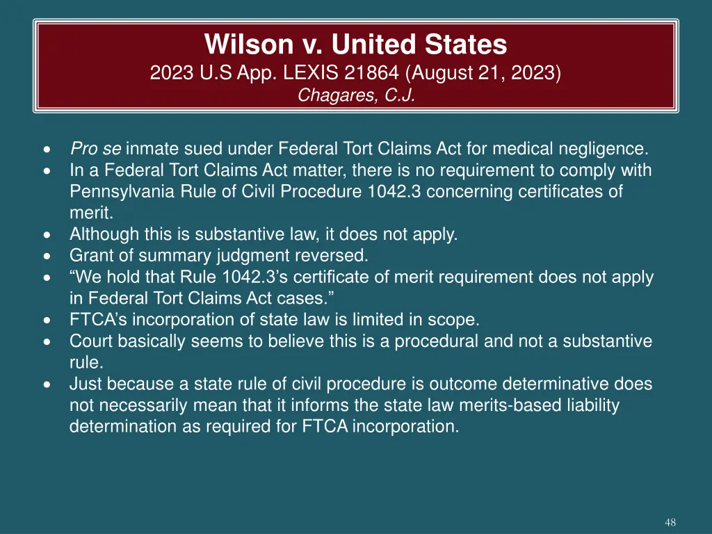 wilson v united states 2023 u s app lexis 21864