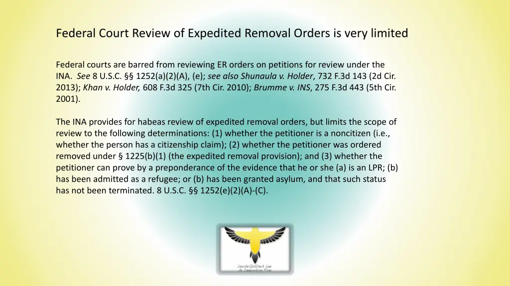 federal court review of expedited removal orders