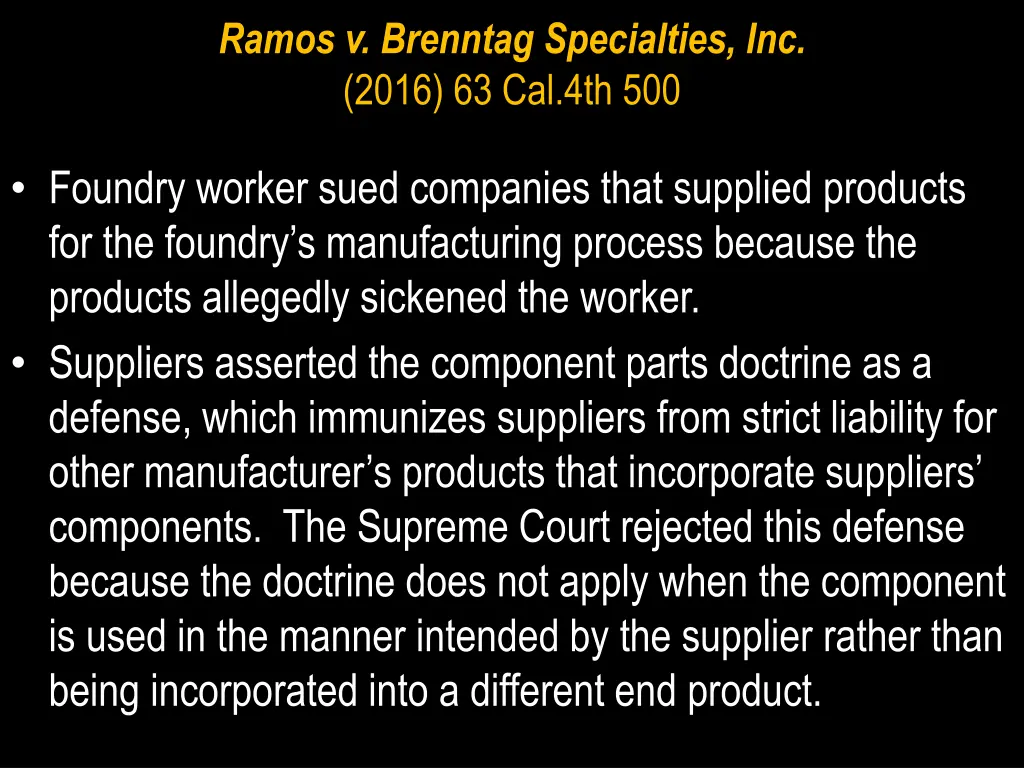 ramos v brenntag specialties inc 2016