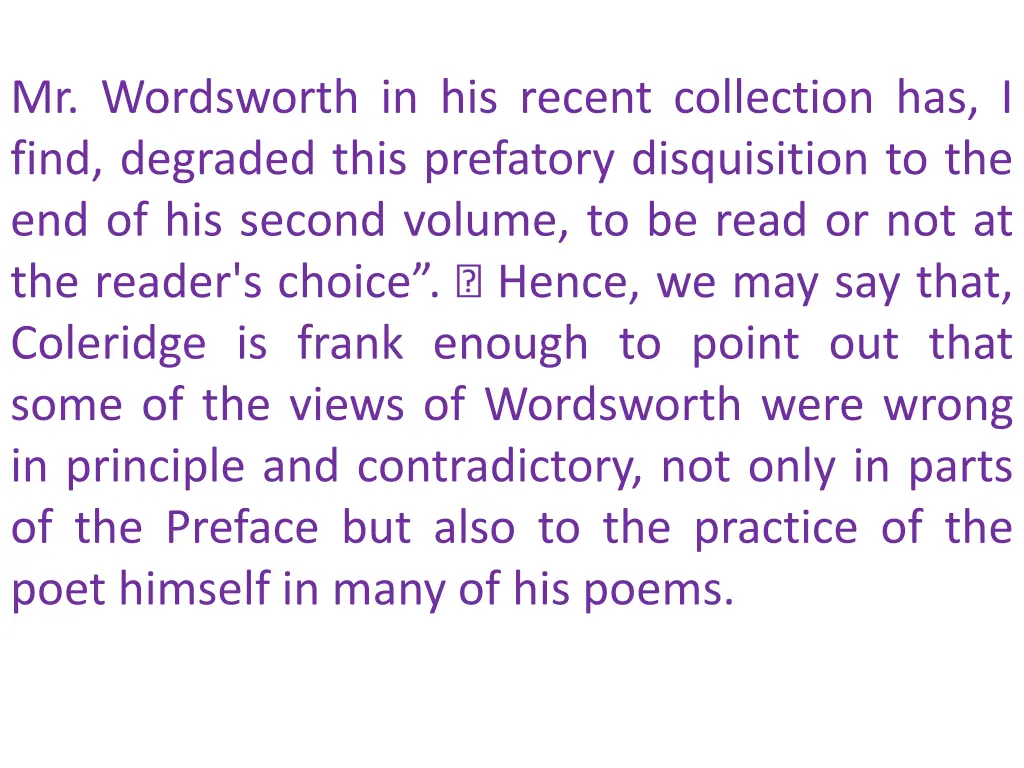 mr wordsworth in his recent collection has i find