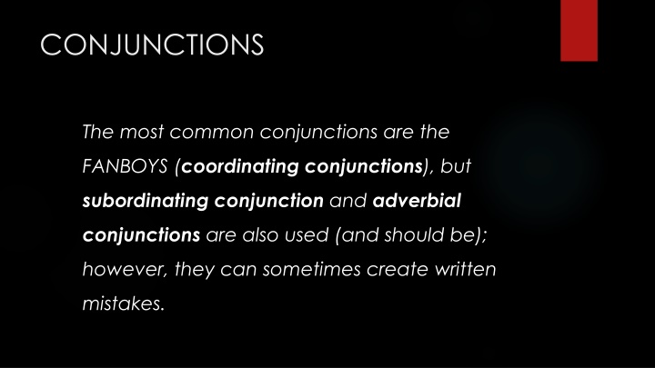 conjunctions