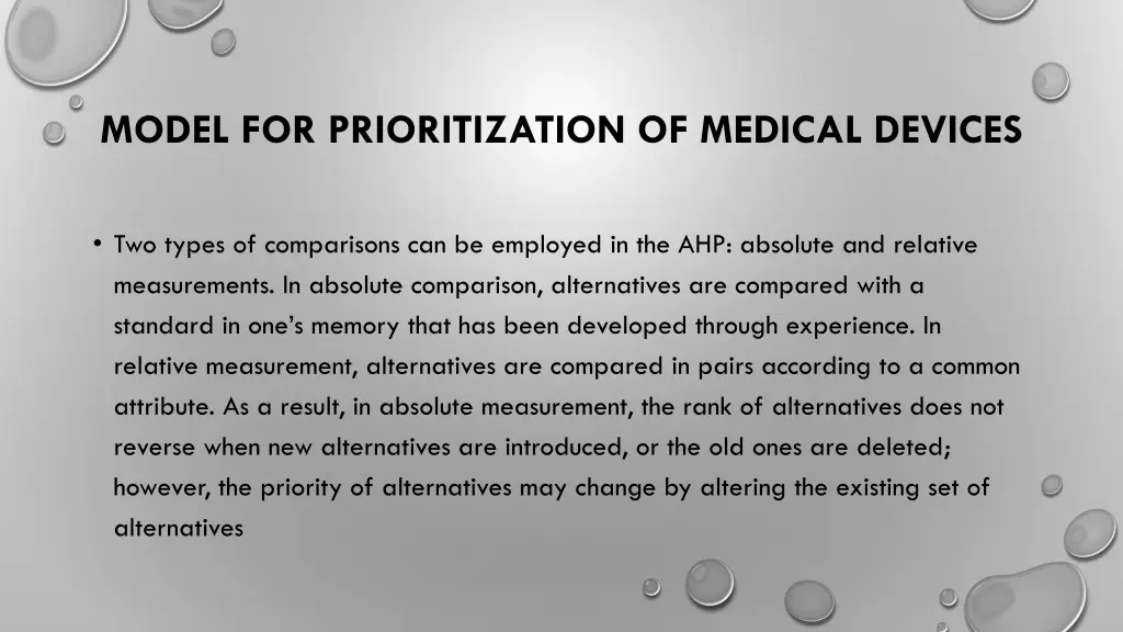 model for prioritization of medical devices 2