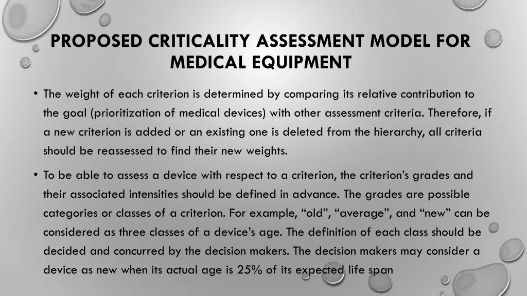 proposed criticality assessment model for medical 2