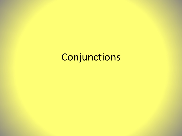 conjunctions