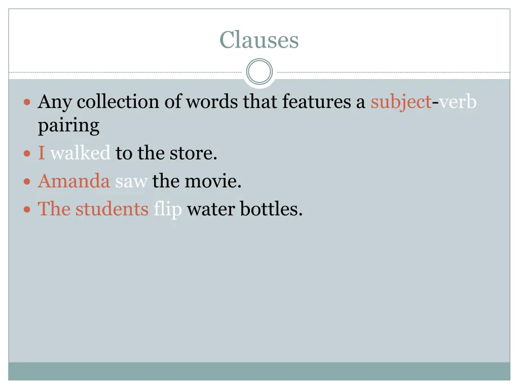 clauses