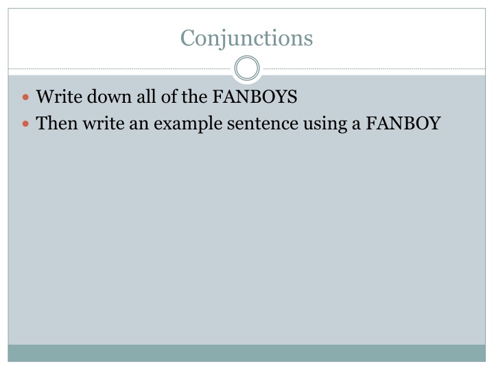 conjunctions