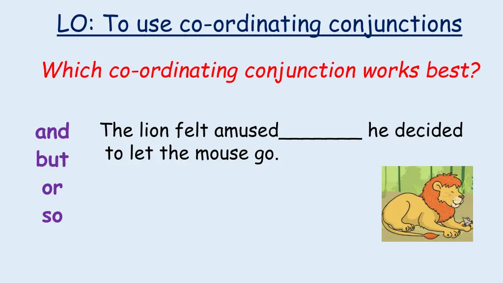 lo to use co ordinating conjunctions 2