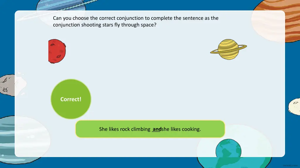 can you choose the correct conjunction 2