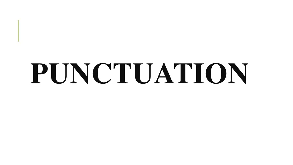 punctuation