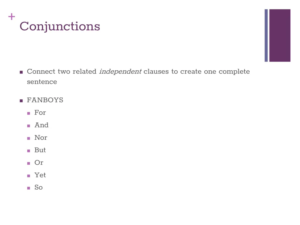 conjunctions