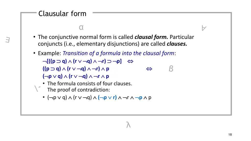 clausular form