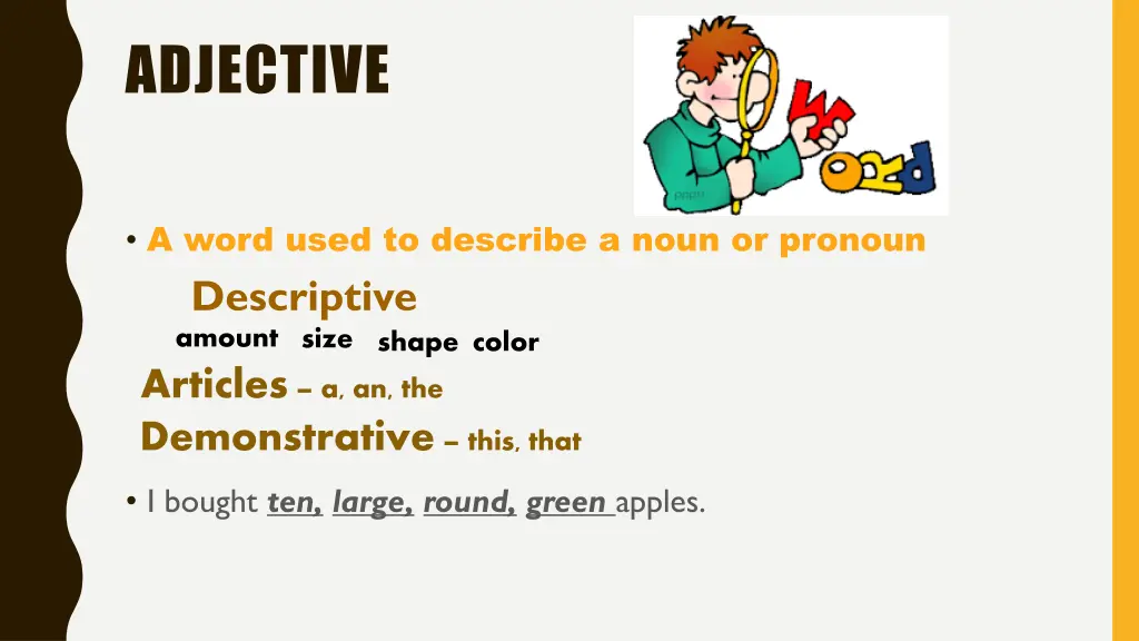 adjective