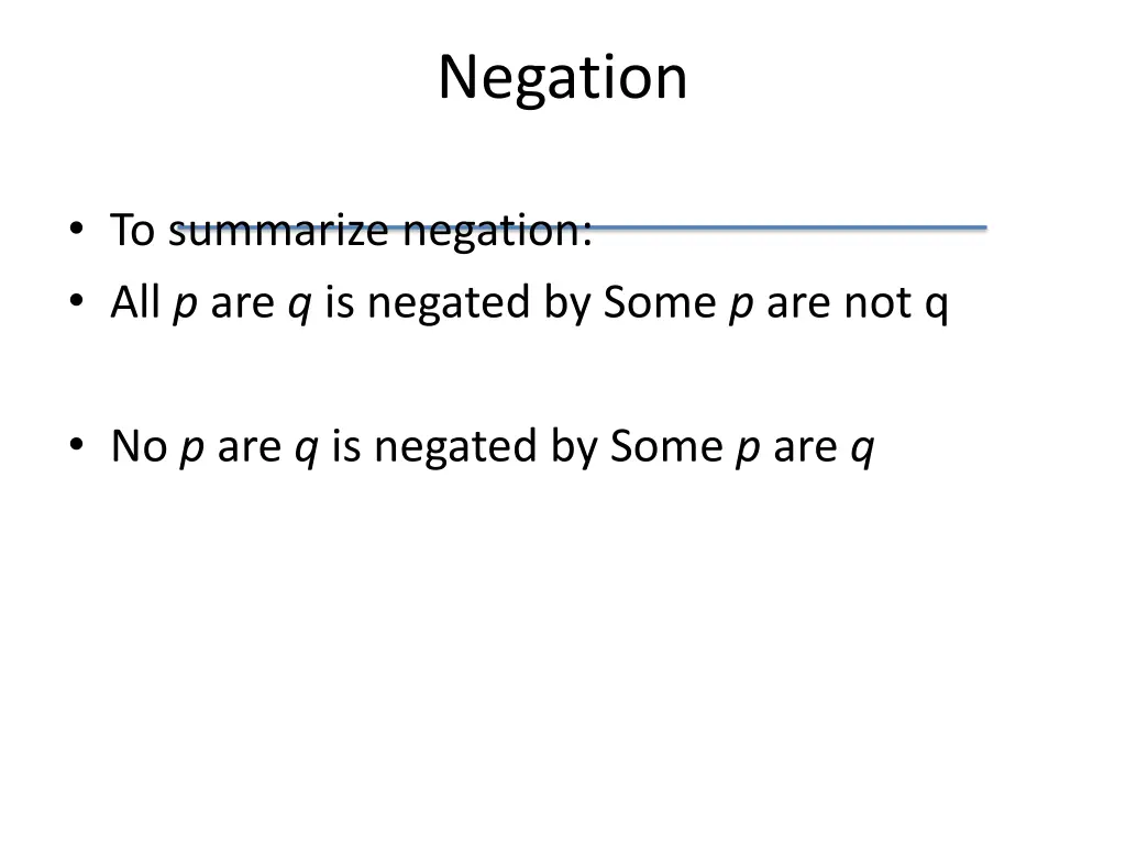 negation 2