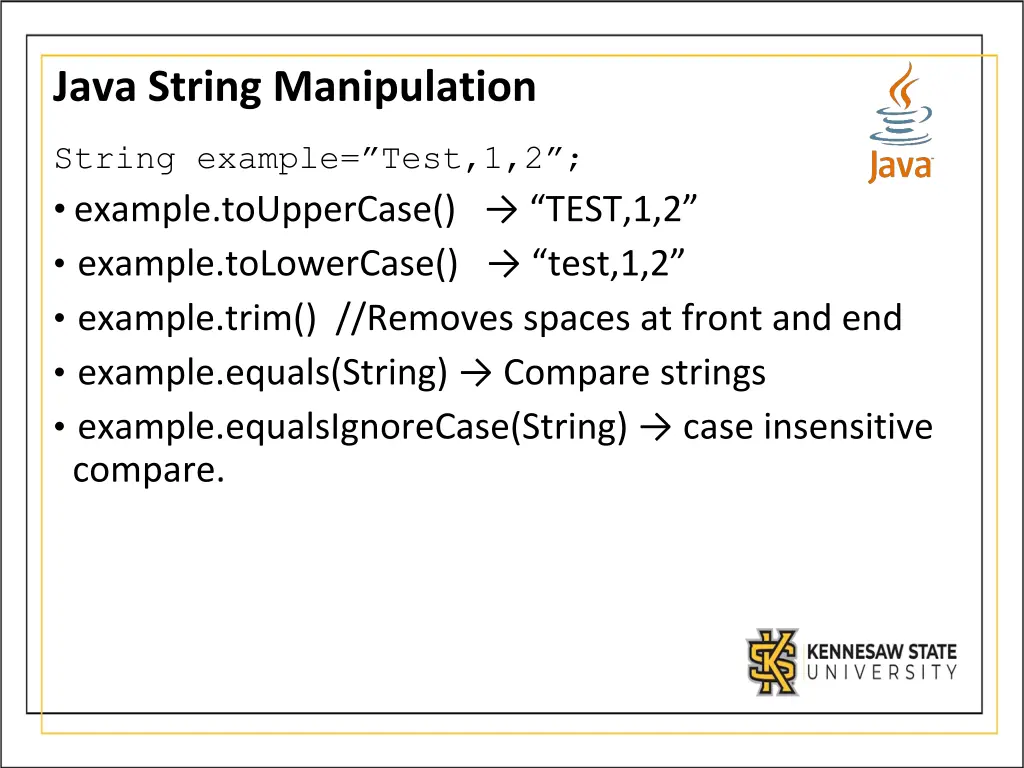 java string manipulation