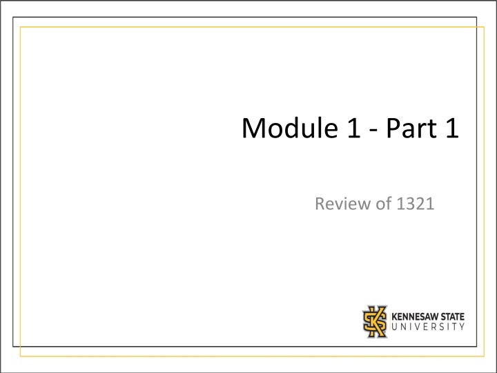 module 1 part 1