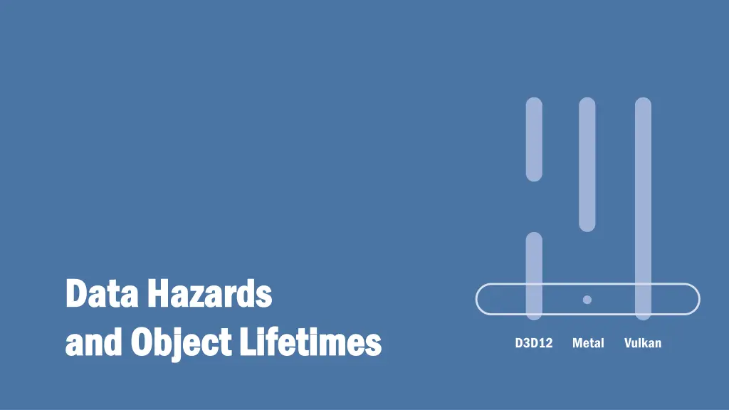 data hazards data hazards and object lifetimes